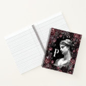 CHIQUE BLOEMEN BAROK MONOGRAM GEPERSONALISEERD NOTITIEBOEK (Binnen)