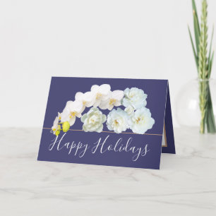 Chique Bloemen Boeket Roos & Orchidee Bloemen Vaka Kaart