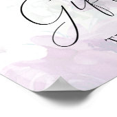 Chique Bloemen Kaarten en Geschenken Bruiloft Poster (Hoek)