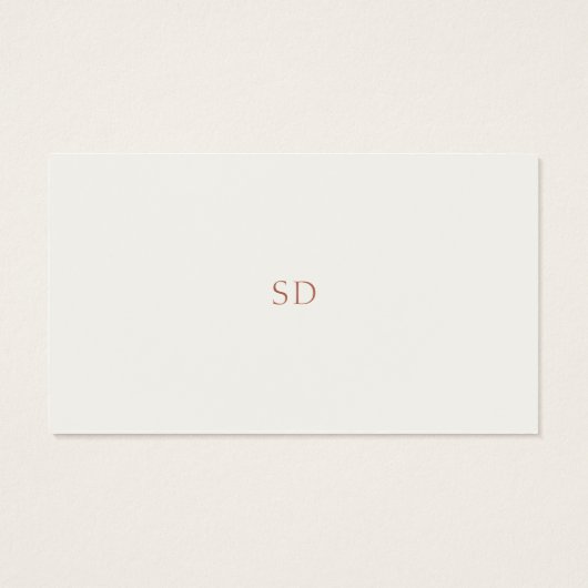 Chique bloemenbruiloft Details QR Code Behuizing K Visitekaartje (Achterkant)