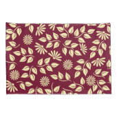 Chique bloemenpatroon Natuur Pastel Geel Patroon B Kussensloop (Achterkant-Rechts)