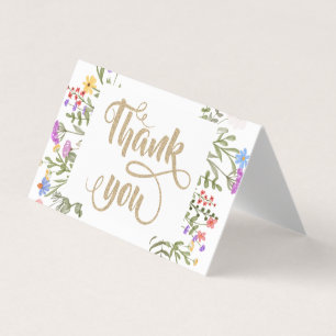 Chique Bloemenweide Glitterend Visitekaartjes