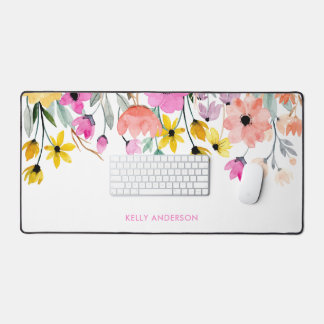 Chique Bloempatroon Botanische Trendy Laptophoes Bureaumat