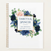 Chique Blooms | Romantische Marine en Blush Patter Planner (Voorkant)