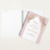 Chique blush pampas boho arch eucalyptus planner (Display)