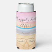 Chique Blush Roze Strand Bruiloft 2 Harten (Seltzer Voorkant)