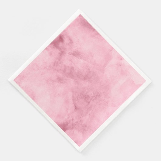 Chique Blush Roze Waterverf Textuur Bruiloft Servetten (Hoek)