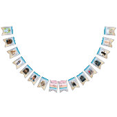 Chique Blush Roze Zonsondergang Strand Bruiloft Vlaggetjes (Alle)