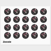 Chique boho bruidsfeest zwembadfeest  ronde sticker (Vel)