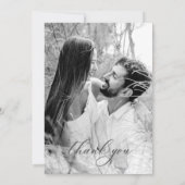 Chique boog modern stijlvol elegant bedankkaart (Achterkant)