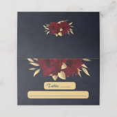 Chique bordeaux en gouden marine (Buitenkant ongevouwen)