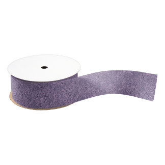Chique Botanisch Patroon Lavendel/Blauwe Bloemenku Grosgrain Lint