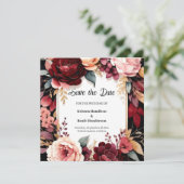 Chique Bourgogne Classic Save The Date (Staand voorkant)