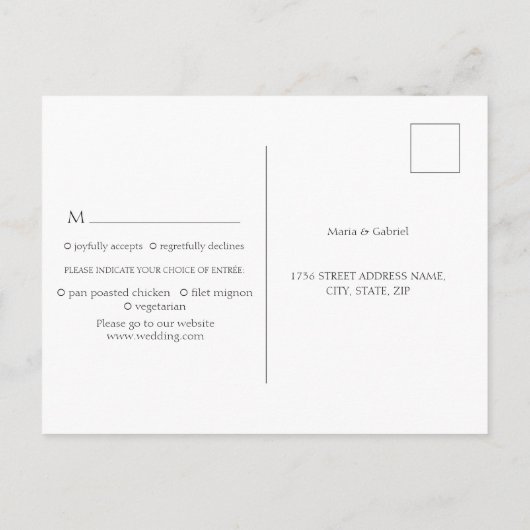 Chique Bourgogne Rode rozenbloesem Natuur Bruiloft Uitnodiging Briefkaart (Achterkant)