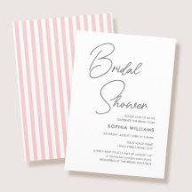 Chique Bruidsmeisjesuitnodiging Moderne Script Roz