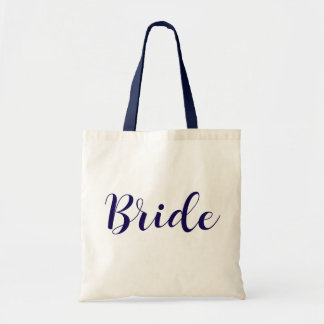 Chique bruidstas met schuinschrift – Trouwen Tote Bag