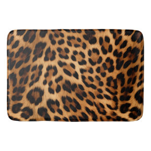 Chique bruin luipaard print badmat
