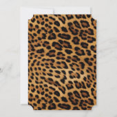 Chique bruin luipaard print kaart (Achterkant)