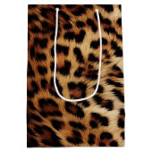 Chique bruine crème luipaard medium cadeauzakje (Achterkant)