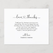 Chique Budget Foto Collage Bruiloft Dank Je Flyer (Achterkant)