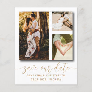 Chique budget foto save our date uitnodiging
