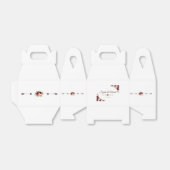 Chique Burgundy Marsala Bloemrijke Herfst Bruiloft Bedankdoosjes (Uitgevouwen)