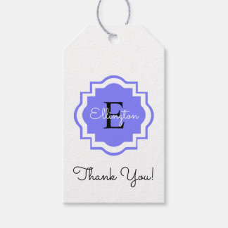 CHIQUE CADEAU LABEL_"Bedankt!" MONOGRAM LABEL Cadeaulabel