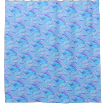 Chique Cerulean Schilderachtig Bloemblad Patroon