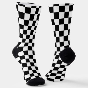 Chique Checkerboard Crew Sokken