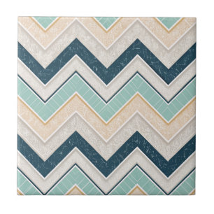 Chique Chevron Patroon Decorative 10,8 cm Vierkant Tegeltje