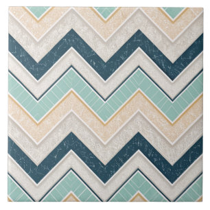 Chique Chevron Patroon Decorative 6" Vierkant Tegeltje
