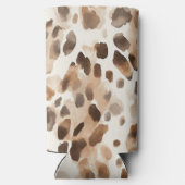 Chique Cream Bruin Leopard Dierenprint (Achterkant)