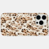 Chique Cream Bruin Leopard Dierenprint Case-Mate iPhone Case (Achterkant (horizontaal))