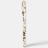 Chique Cream Bruin Leopard Dierenprint Case-Mate iPhone Case (Achterkant / Links)