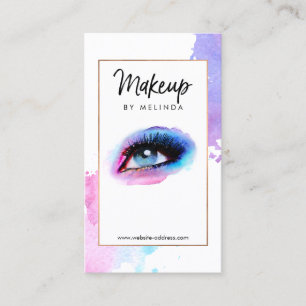 Chique Creatieve Waterverf Oogmake-up Artiest Visitekaartje