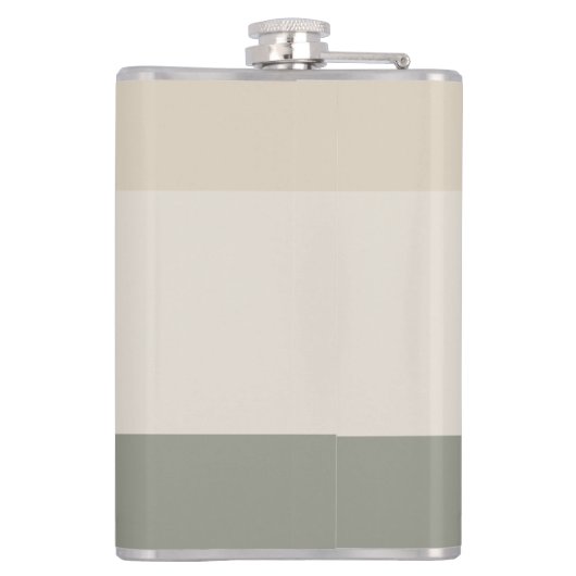 Chique Custom Monogrammed Initiaal Modern Heupfles (Achterkant)