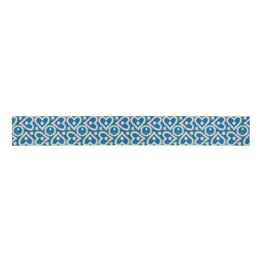 Chique Daisy Kettingen op Blauw, Custom Grosgrain Grosgrain Lint (Voorkant)