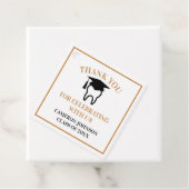 Chique Dental School Custom Gold Graduation Party Bedankjes Labels (In situ)