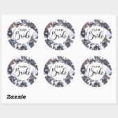 Chique Diamond Script Team Bride Ronde Sticker (Vel)