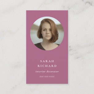 Chique eenvoudig minimaal Roos roze professionele Visitekaartje
