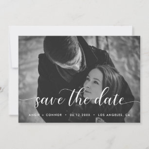 Chique Elegante Fotokaart Save The Date