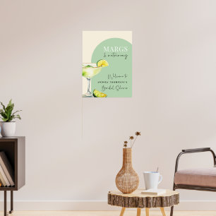 Chique Elegante Margs en Huwelijk Bruidsfeest Poster