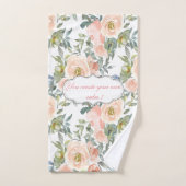 Chique Elegante Rozen, Motiverend Bericht Bad Handdoek (Handdoek)
