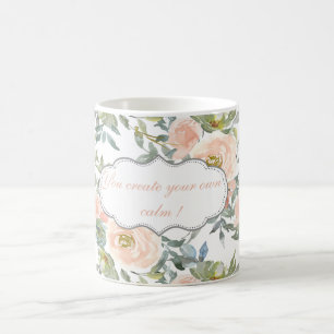 Chique Elegante Rozen, Motiverend Bericht Koffiemok