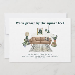 Chique Elegante wijziging van adres Verplaatsen Aankondiging