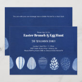 Chique en eenvoudige elegante Pasen Kaart (Voorkant / Achterkant)