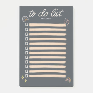 Chique en schetsmatige regenboog en sterren takenl post-it® notes