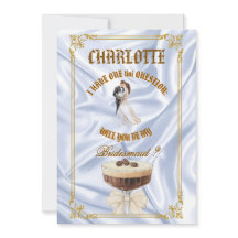 Chique Espresso Martini thema bruidsmeisje vraag