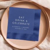 Chique Eten Drinken Vier Bruiloft Folie Servetten