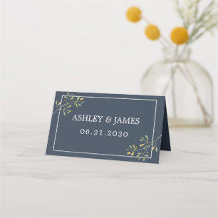 Chique Eucalyptus Groen Navyblauw Botanisch Huweli